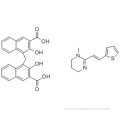 Pyrimidine,1,4,5,6-tetrahydro-1-methyl-2-[(1E)-2-(2-thienyl)ethenyl]- CAS 15686-83-6